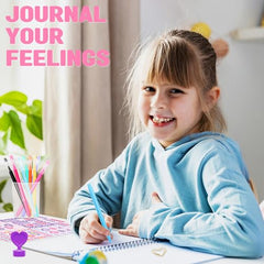 DIY Journal Kit for Girls - 48pcs DIY Journal Set for Tween & Teen Girls, Stationery Set, Scrapbook & Diary Supplies Set, Journaling Art Crafts Kit, Ideal Gifts for 8 9 10 11 12 13 14 Year Old Girl