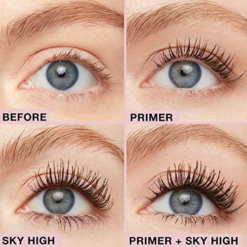 Maybelline Lash Sensational Sky High Serum Infused Lash Primer for Mascara, Lengthening, Thickening, Tinted and Washable Formula, Soft Black, 1 Count