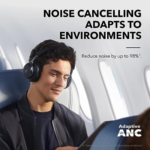 Space One Active Noise Cancelling Headphones by Anker - 40H Playtime, LDAC Hi-Res Audio, Bluetooth 5.3, Clear Calls