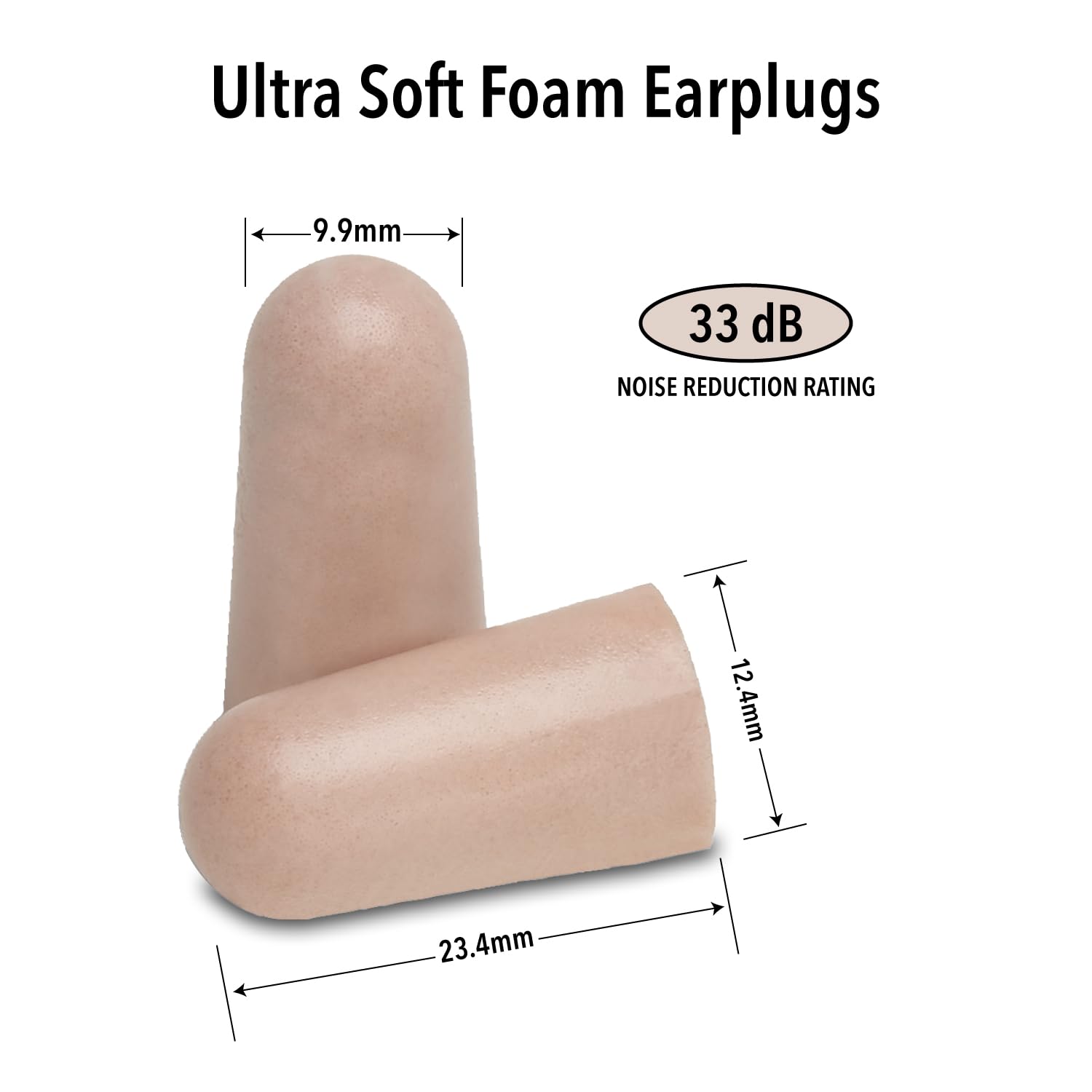 Mack's Ultra Soft Foam Earplugs, 50 Pair - 33dB Highest NRR, Comfortable Ear Plugs for Sleeping, Snoring, Travel, Concerts, Studying, Loud Noise, Work | Made in USA