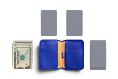 Bellroy Apex Slim Sleeve (Slim Bifold Leather Wallet, RFID Protected) - PepperBlue