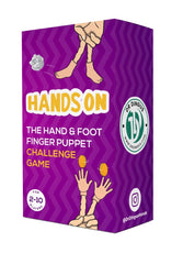 DR DINGUS Hands ON Challenge Game - 10 Finger Hands, 4 Finger Feet, 120 Challenges - Premium Rubber Tiny Finger Hand Foot Puppets – Ideal for Family Game Night or Fun with Friends