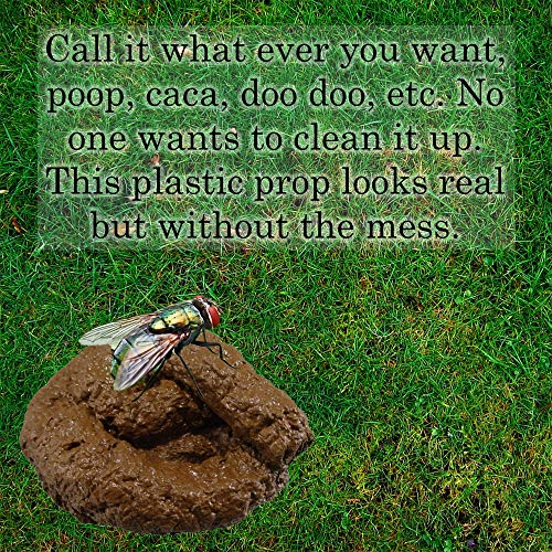 Nicky Bigs Novelties Deluxe Fake Dog Poop Crap Pile - Realistic Fake Poop - Adult Gags April Fools Day Prank Jokes Novelty Gifts, Brown