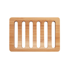 AmazerBath Soap Holder Soap Dish, Bamboo Soap Dish, 2 Pack Wood Soap Holder, Bar Soap Holder for Shower, Soap Tray Self Draining, Soap Saver for Shower, Bathroom, Kitchen(Natural Color)