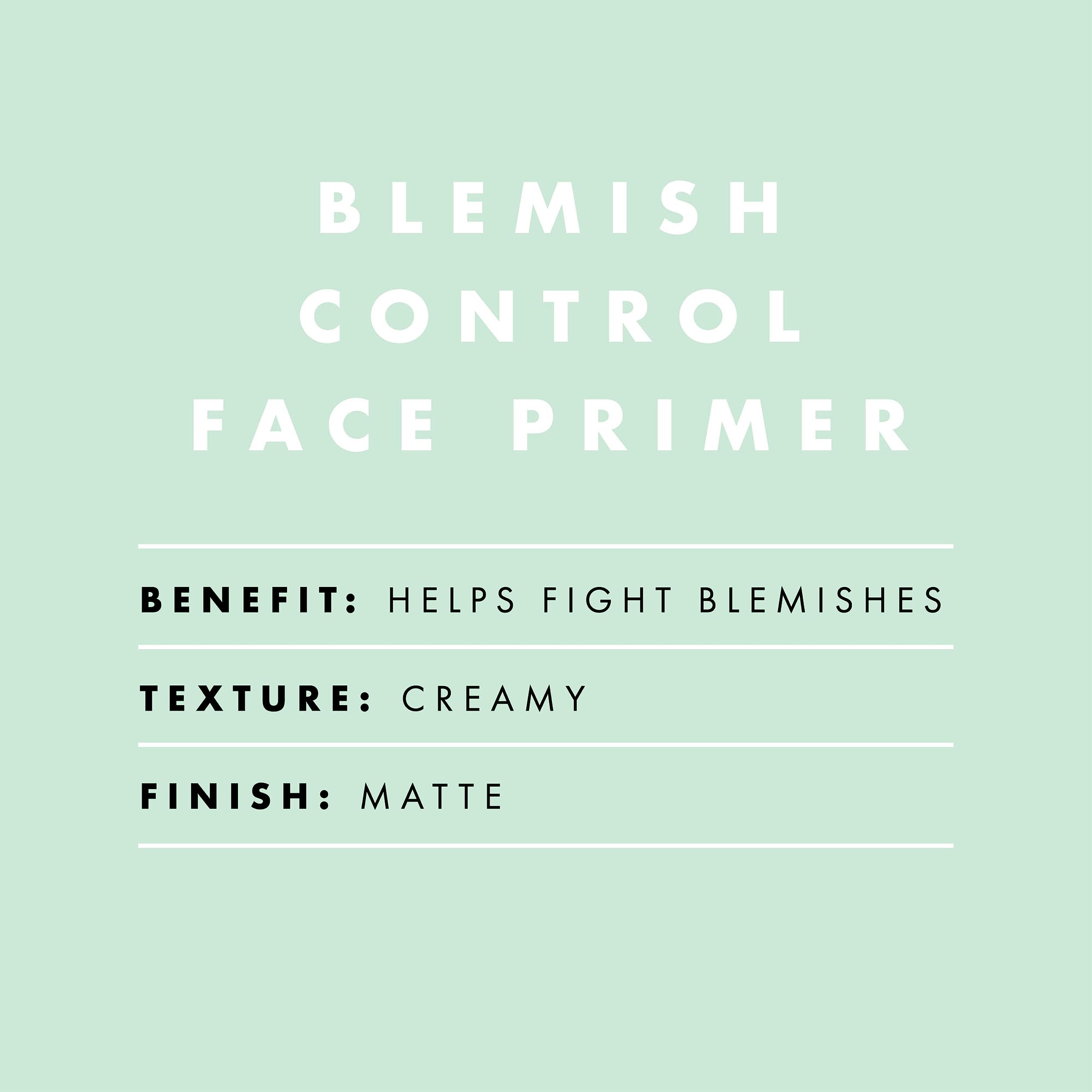 e.l.f. Blemish Control Face Primer, Soothing & Hydrating Makeup Primer For Fighting Blemishes, Grips Makeup To Last, Vegan & Cruelty-free, Small