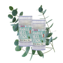 Onyx Professional Cracked Heel Repair Balm Stick (2 Pack) Dry Cracked Feet Treatment, Moisturizing Heel Balm Rolls On, No Mess, Rescues Cracked Feet, Tea Tree Scent