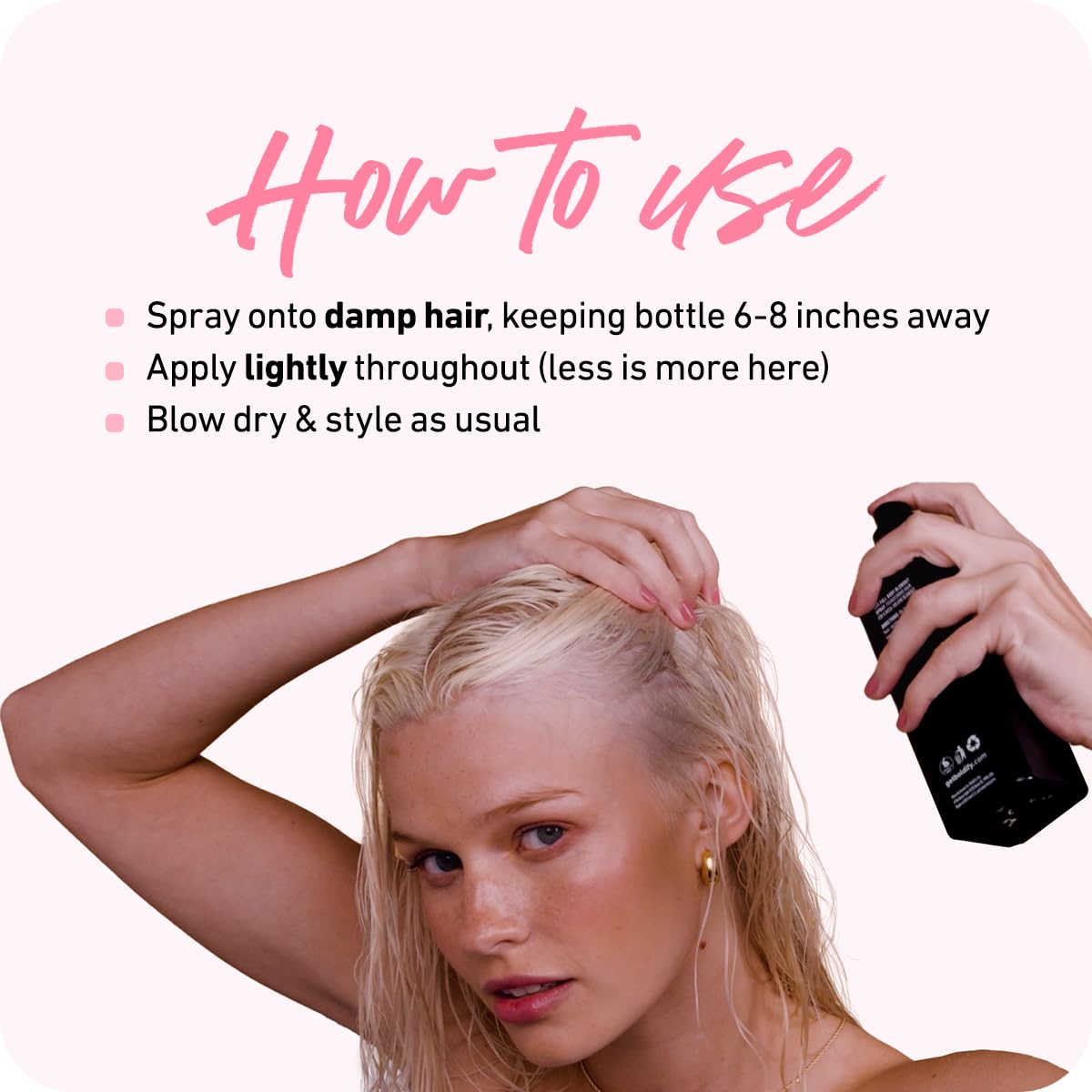 Boldify Full Body Blowout Spray - Volumizing Hair Product for Mega-Volume Blowouts, Heat Protectant Spray, Hair Thickening Spray for Fine, Thin Hair - Hair Volumizer and Blow Dry Spray for Men & Women