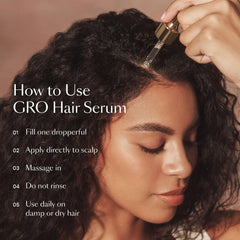 VEGAMOUR GRO Hair Serum, Get Thicker, Fuller Looking Hair In As Soon As 90 Days, Doesn't Make Hair Feel Oily, Bergamot Scent, 1 fl. oz.