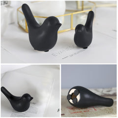 FANTESTICRYAN Small Animal Statues Home Decor Modern Style Black Decorative Ornaments for Living Room, Bedroom, Office Desktop, Cabinets…