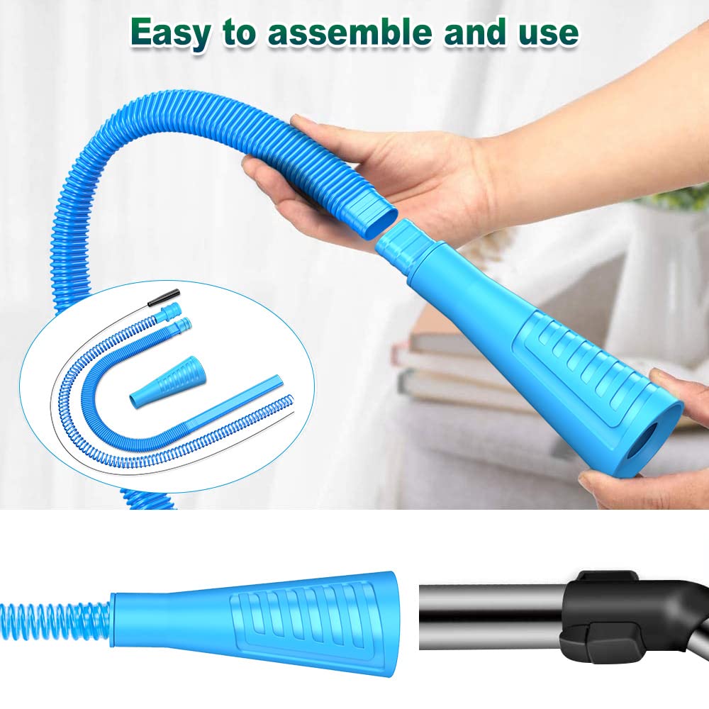 Sealegend 2 Pieces Dryer Vent Cleaner Kit Dryer Lint Vacuum Attachment, Dryer Lint Cleaner Kit Lint Remover Hoses Tools with Adapter
