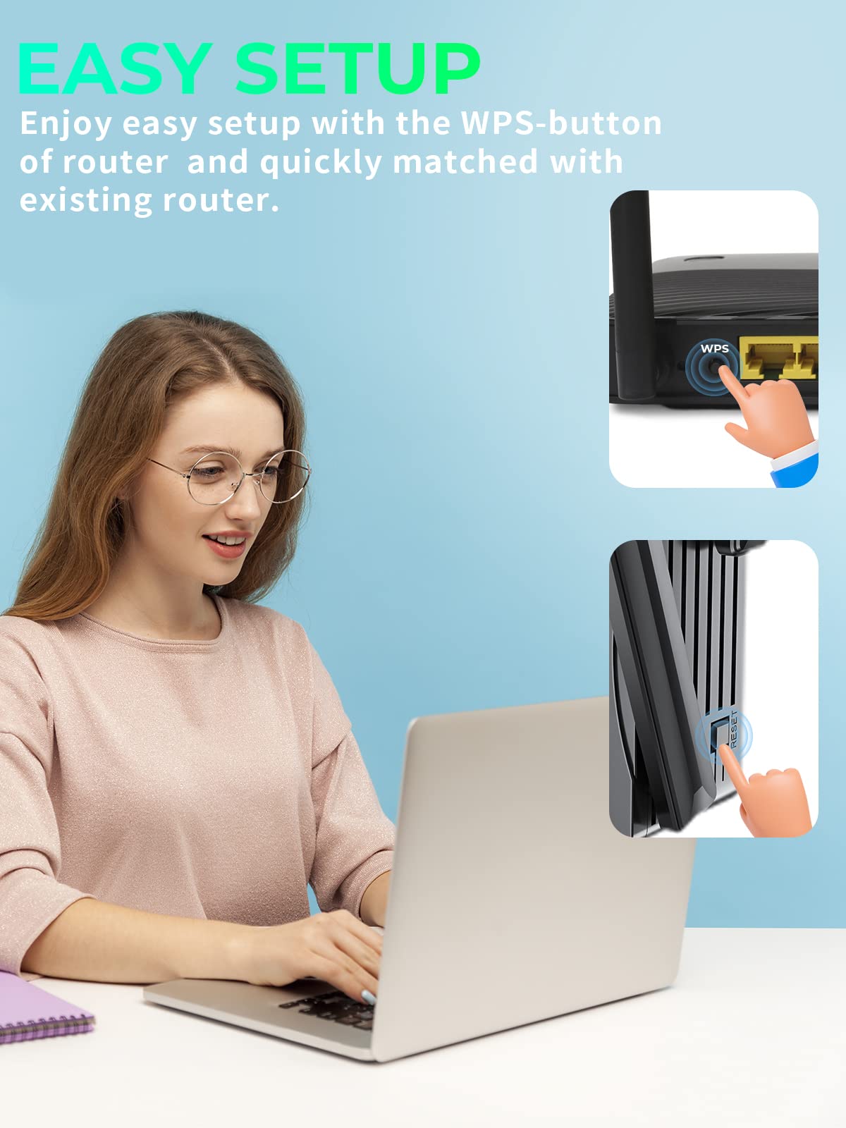 2024 Release WiFi 6 Extenders Signal Booster for Home, 2.4Gb/s Speed Longest Range Up to 12,000sq.ft, Internet Amplifier with Ethernet Port, Dual Band Wi-Fi Repeater 1-Tap Setup (5GHz / 2.4GHz)