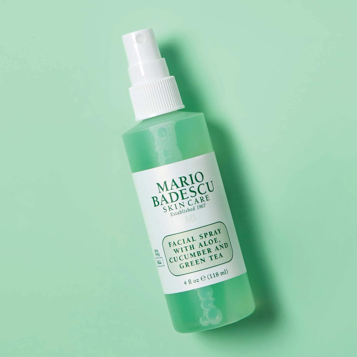 Mario Badescu Facial Spray with Aloe, Cucumber and Green Tea for All Skin Types | Face Mist that Hydrates & Invigorates | 8 FL OZ