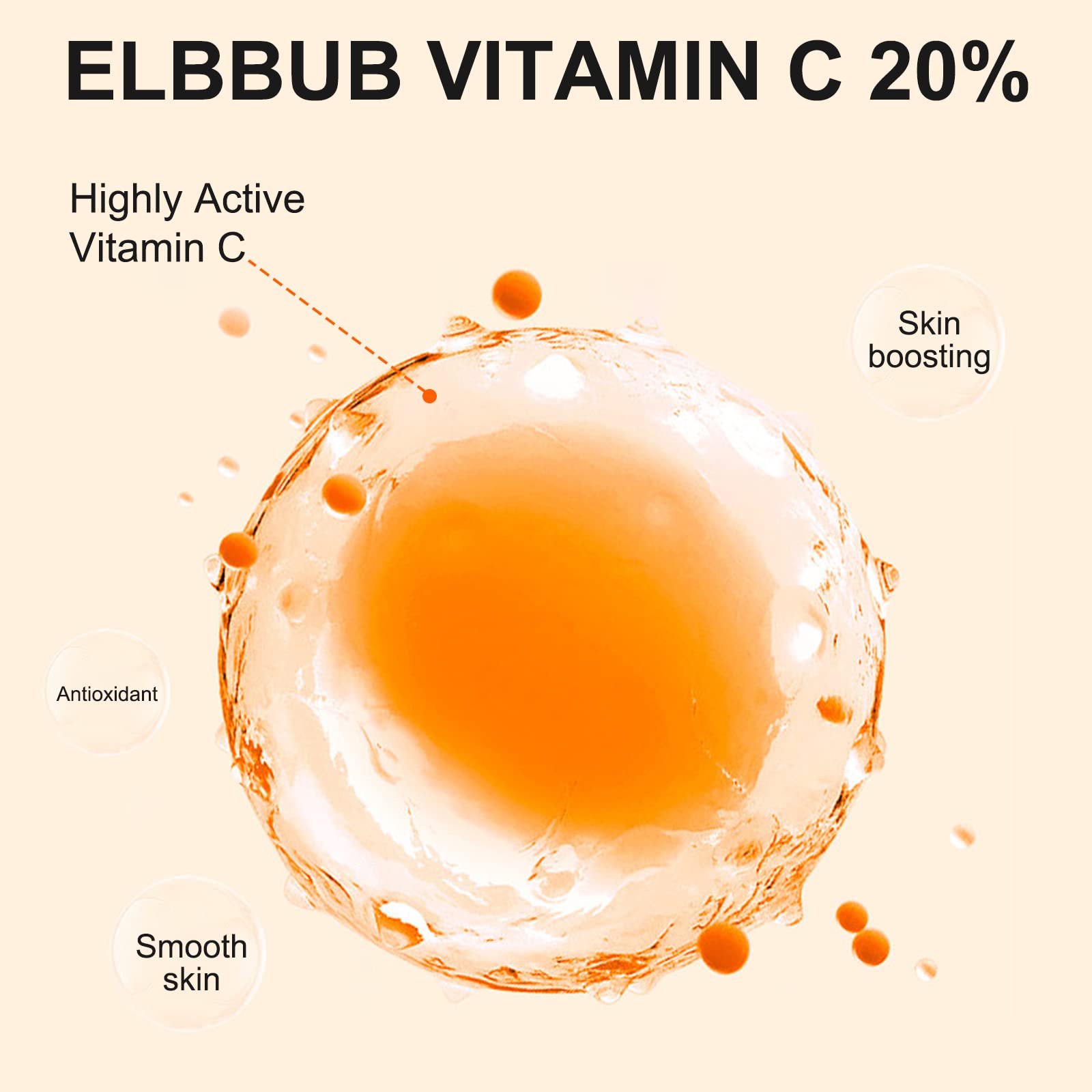 Premium 20% Vitamin C Serum For Face with Hyaluronic Acid, Retinol & Amino Acids - Boost Skin Collagen,Hydrate & Plump Skin, Anti Aging & Wrinkle Facial Serum (4 Fl Oz (Pack of 1))