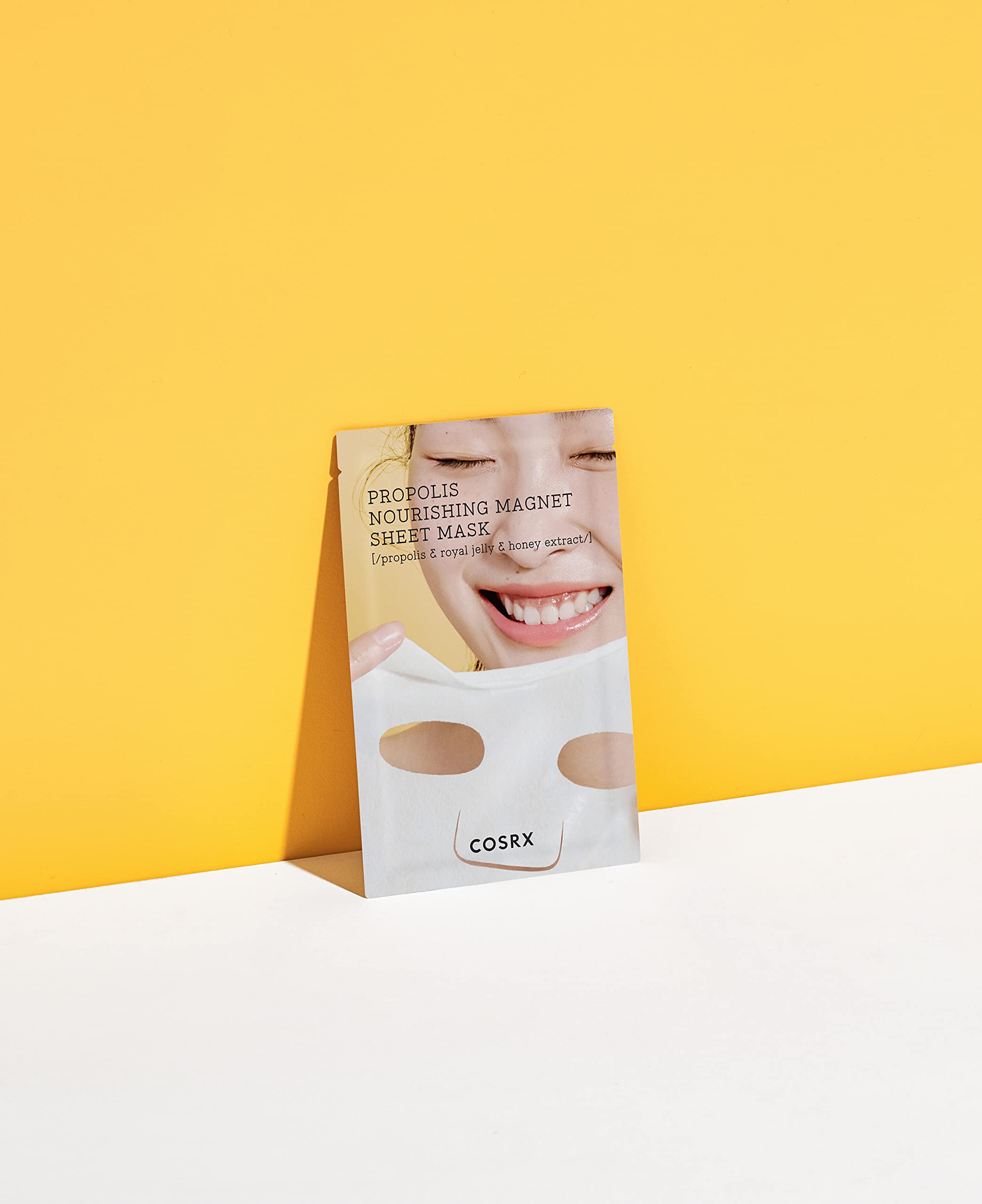 COSRX Propolis Nourishing Sheet Mask 10 EA, Soothing & Plumping Honey Serum, Leave-on Face Mask for Healthy Glow & Deep Moisture, Not Tested on Animals, No Parabens, No Sulfates, Korean Skincare