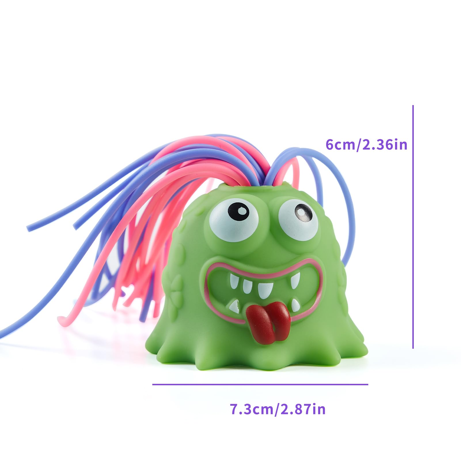 Fun Hair Pulling Fidget Screaming Monster Toys 4Pcs,Screaming Monster Toys,Fidget Toys Stress Relief and Anti Anxiety Toys for 3 4 5 6 7+ Kids Boys Girls(4PC)