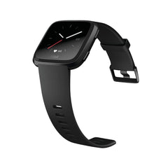 Fitbit Versa Smart Watch, Black/Black Aluminium, One Size (S & L Bands Included)