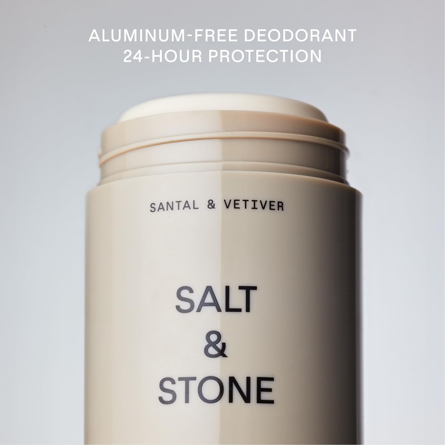 SALT & STONE Natural Deodorant - Santal & Vetiver | Extra Strength Natural Deodorant for Women & Men | Aluminum Free with Seaweed Extracts, Shea Butter & Probiotics | Free From Parabens & Sulfates