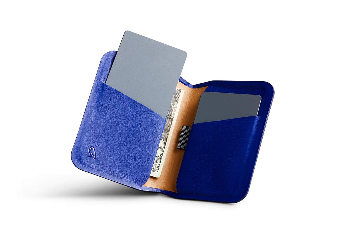 Bellroy Apex Slim Sleeve (Slim Bifold Leather Wallet, RFID Protected) - PepperBlue