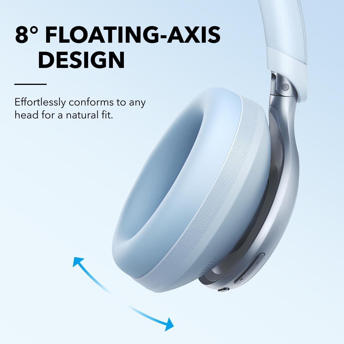 Soundcore by Anker, Space One, Active Noise Cancelling Headphones, 2X Stronger Voice Reduction, 40H ANC Playtime, App Control, LDAC Hi-Res Wireless Audio, Comfortable Fit, Clear Calls, Bluetooth 5.3