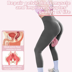 Aiyazhi Inner Thigh Master and Pelvic Floor Muscle kegel Exerciser Toner for Women, Leg Workout Exercise Equipment Device HIPS Pelvis Buttock Trainer abductor Machine kegal excersize Butt Toner