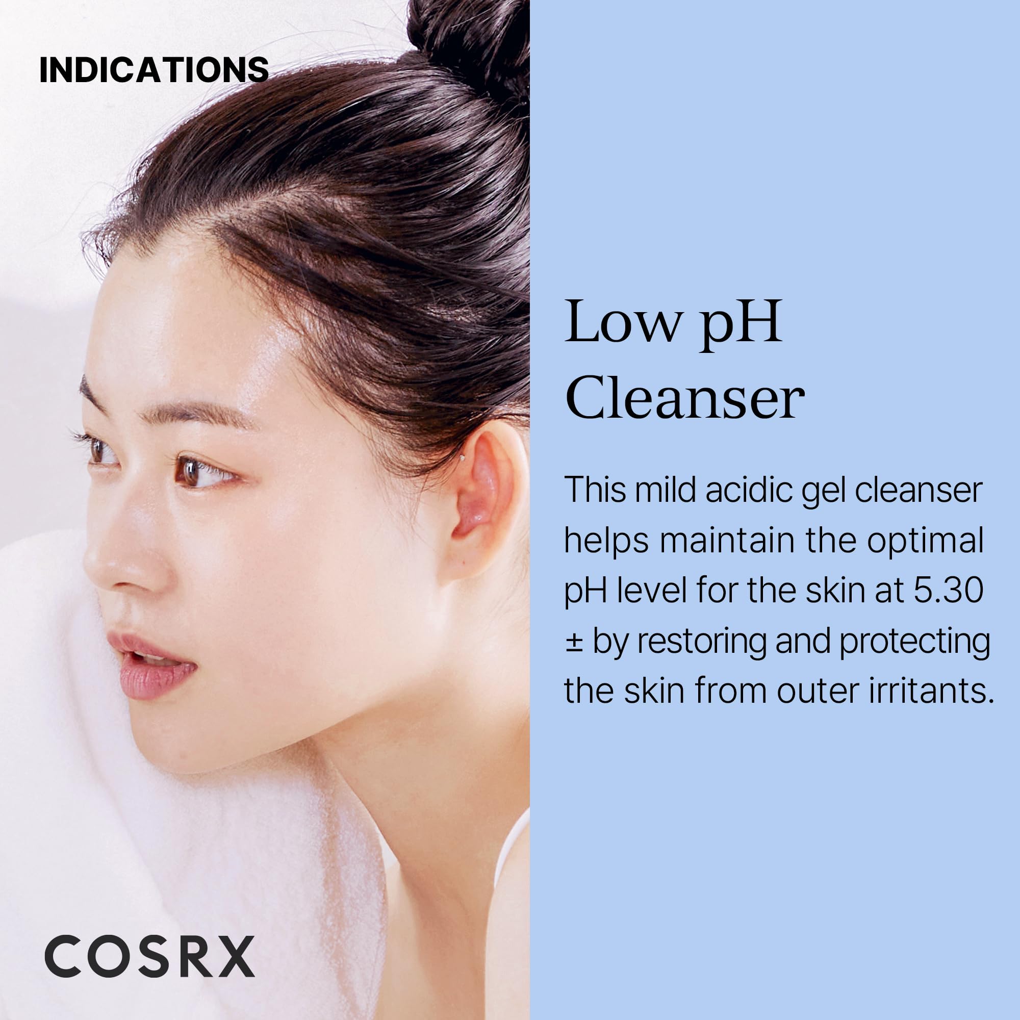 COSRX Low pH Good Morning Gel Cleanser, Daily Mild Face Cleanser for Sensitive Skin with BHA & Tea Tree Oil, PH Balancing, No Parabens, No Sulfates, Korean Skincare (13.52fl.oz/400ml)