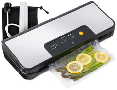 All-In-One Vacuum Sealer Kit - Start Sealing & Saving Today with a Powerful, Fast Sealer that comes with Sealer Bags and Accessories (Onyx Black)