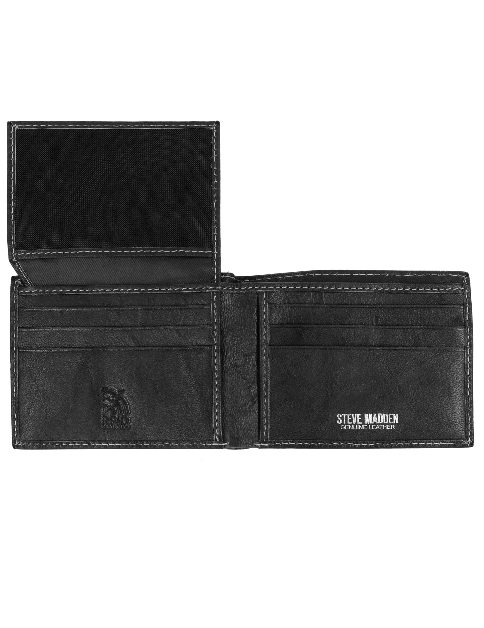 Steve Madden Mens Two-Tone Passcase Black 1 One Size