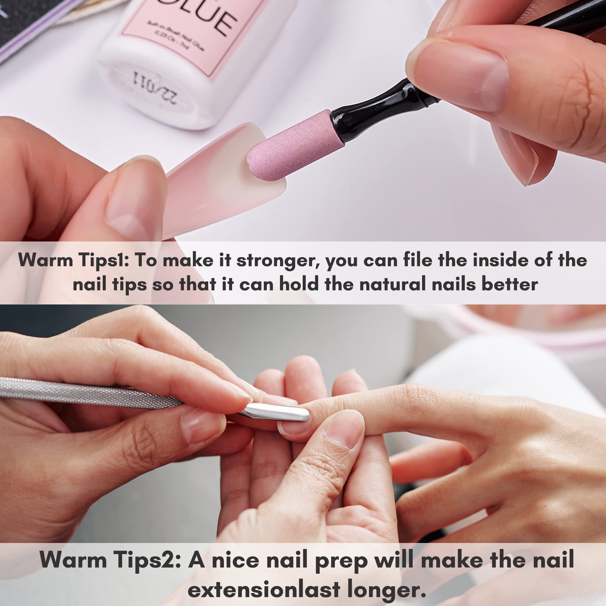 Super Strong Nail Glue for Acrylic Nails,Nail Tips, Press On Nails, Fake Nails, Salon Quality Brush On Nail Glue Easy Application Durable & Long-Lasting Makartt Glue False Nails