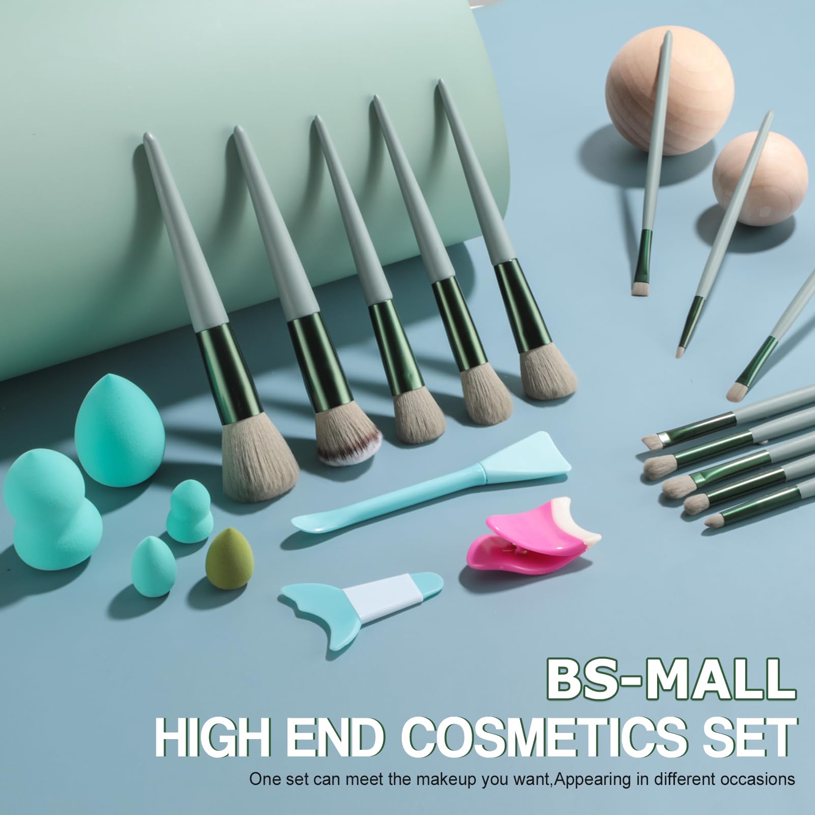 BS-MALL Makeup Brushes & Tools Set – Premium 21 Makeup Brushes, Makeup Sponges, & Assistive Tools for the Ultimate Makeup Experience