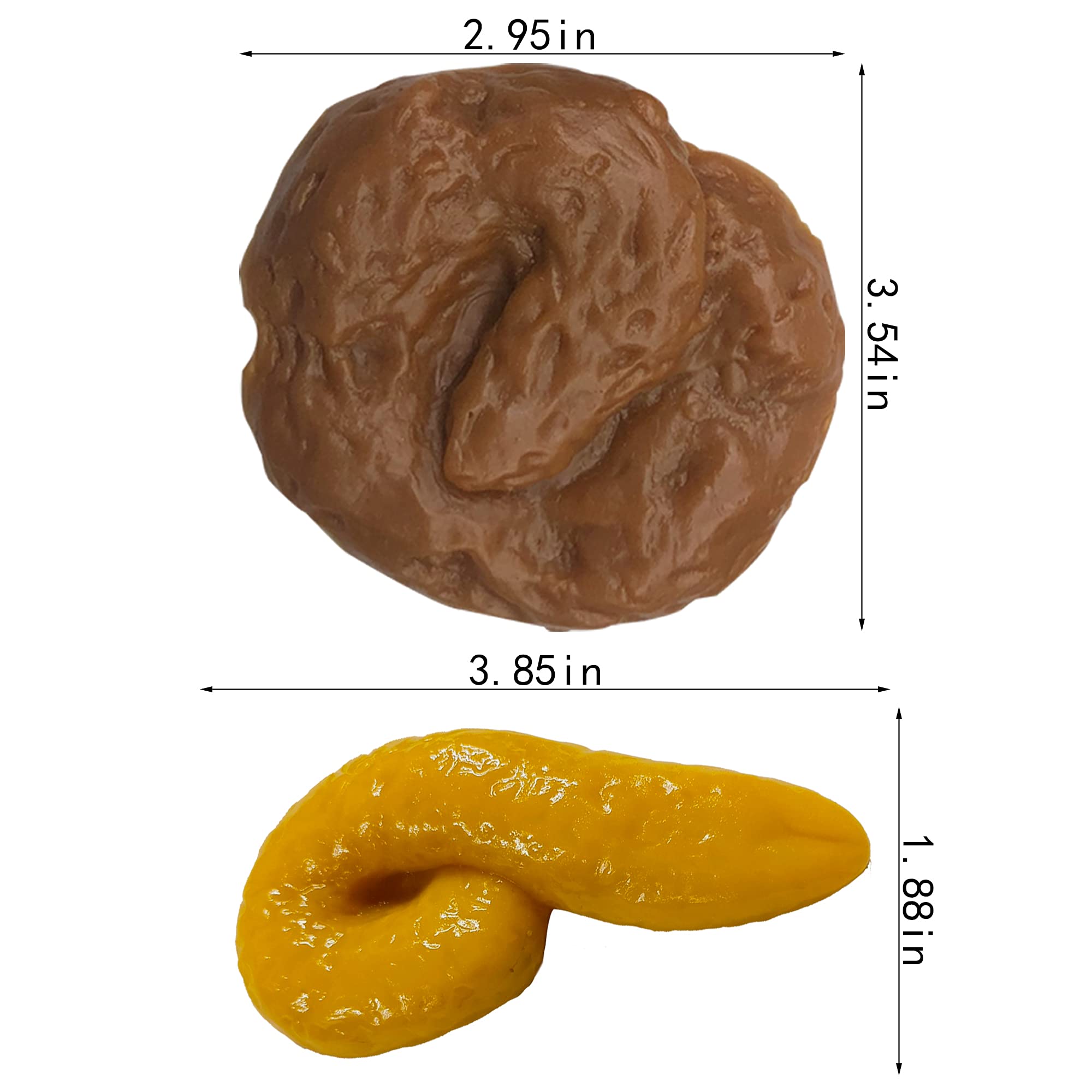 PPXMEEUDC Different Shapes Fake Poo Fake Dog Poo Funny Joke Tricky Toys Prank Props for Halloween April Fools' Day Prank Party