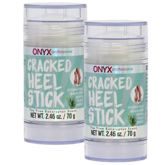 Onyx Professional Cracked Heel Repair Balm Stick (2 Pack) Dry Cracked Feet Treatment, Moisturizing Heel Balm Rolls On, No Mess, Rescues Cracked Feet, Tea Tree Scent