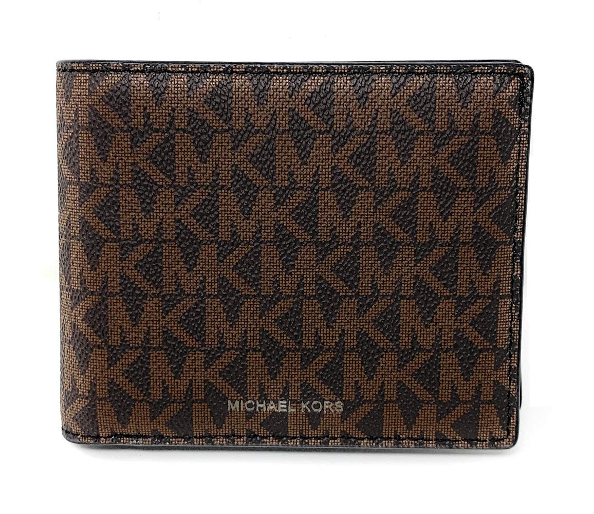 Michael Kors Men's Cooper Billfold with Passcase Wallet (Brown)