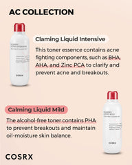 COSRX AC Collection Acne Calming Liquid Intensive, 4.22 fl.oz / 125ml | AHA, BHA Toner for Acne Prone Skin | Animal Testing Free, Parabens Free