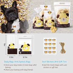 YIGWANG 55 Pcs Dog Treat Maker, Make Your Own Dog Treats Kit for Kids, Including 2 Dog Treat Cookie Cutters and Mold, 2 Dog Treat Recipes Book, 24 Dog Treat Bags, etc.