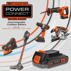 BLACK+DECKER 20V MAX Cordless Drill Driver with Battery and Charger, LED Work Light (LDX220C)