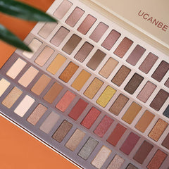 UCANBE Luxury Gathering Neutral Eyeshadow Makeup Palette, Naked Shimmer Matte Metallic Glitter Subtle Eyes Shadow,High Pigmented Nudes Creamy Smokey Pallet Set