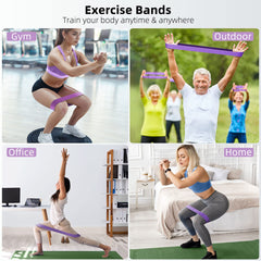 Resistance Bands, Exercise Workout Bands for Women and Men, 5 Set of Stretch Bands for Booty Legs