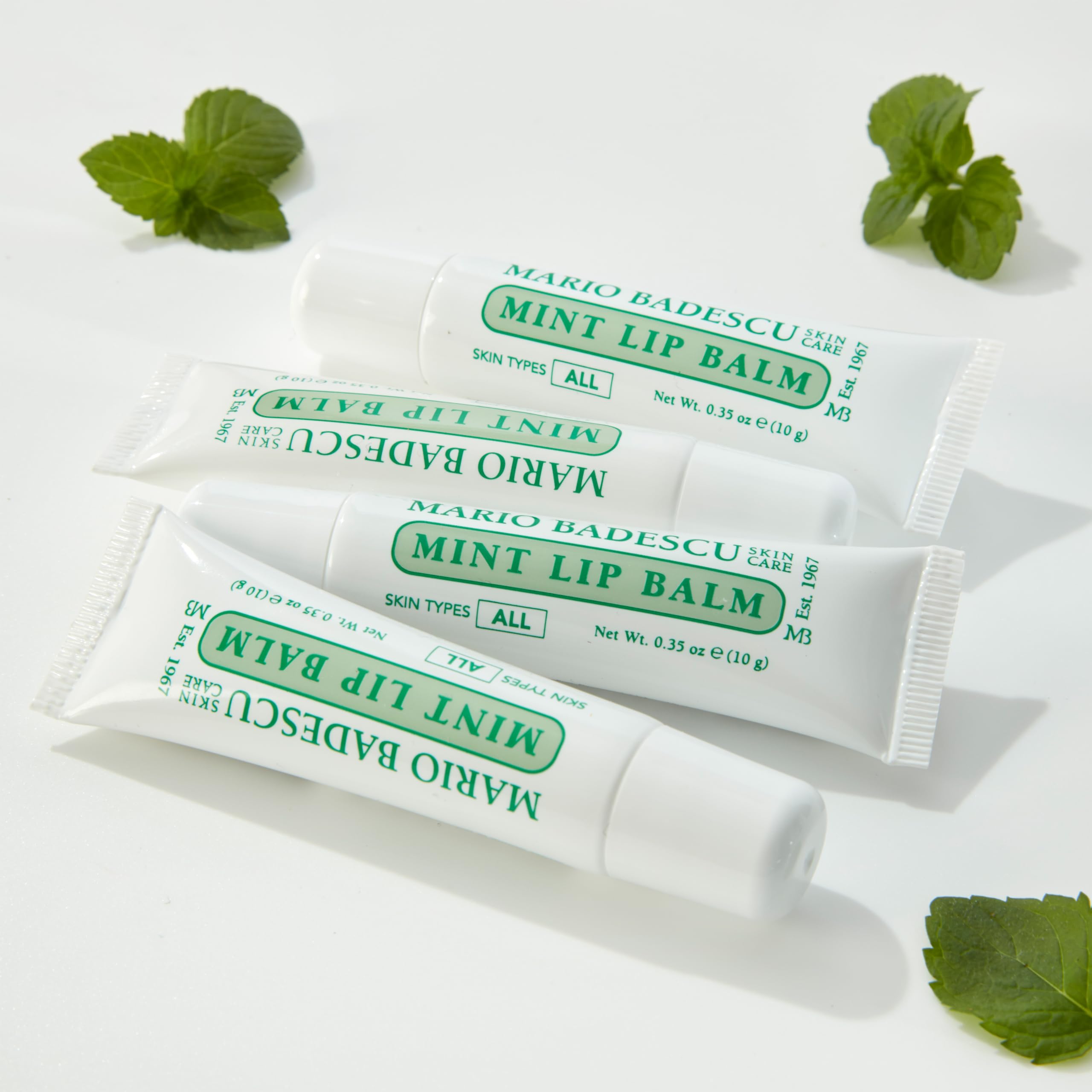 Mario Badescu Lip Balm for Dry Cracked Lips, Trio Pack Includes Mint, Rose, and Original Lip Moisturizer, Ultra-Nourishing Lip Care for Soft, Smooth and Supple Lips, 3 Count