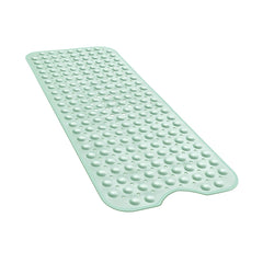 YINENN Bath Tub Shower Mat 40 x 16 Inch Non-Slip and Extra Large, Bathtub Mat with Suction Cups, Machine Washable Bathroom Mats with Drain Holes, Light Green