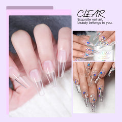 Saviland Clear Acrylic Powder - 30g Professional Acrylic Nail Powder for Acrylic Nails Extension, 3D Nail Art Polymer Powder, No Need Nail Lamp