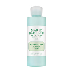 Mario Badescu Keratoplast Cream Soap with Glycerin - Gentle, Oil-Free and Non-Drying Exfoliating Face Wash for Women and Men - Creamy BHA Exfoliant Facial Cleanser and Makeup Remover, 6 Fl Oz