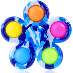 Nutty Toys Fidget Spinner Dimple Popper Sensory Toy - Top Stress & Anxiety Relief Gifts 2024, Unique Kids & Adults Easter Basket Stuffers Idea, Best Teenage Girl, Teen Boy, Toddler & Tween Present