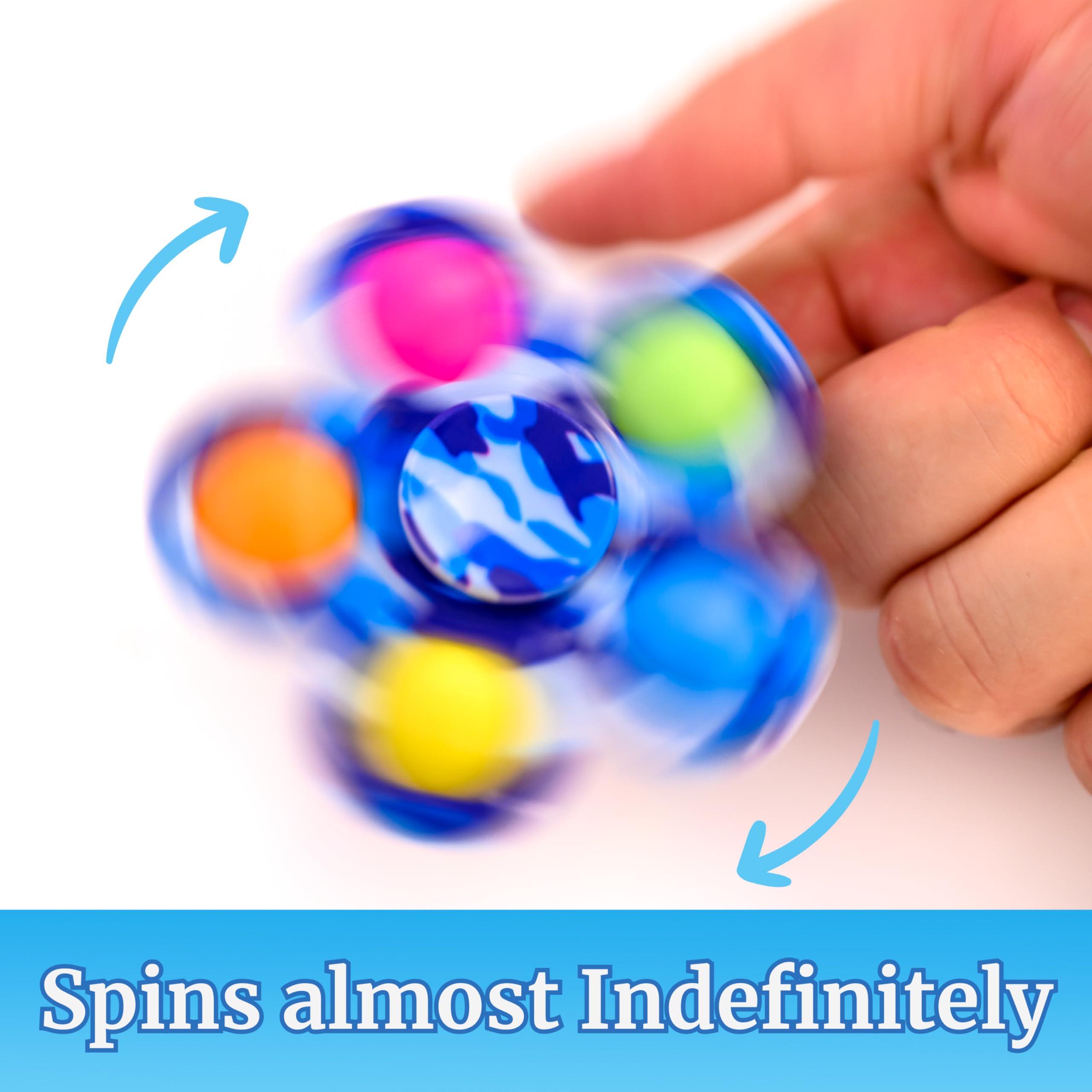 Nutty Toys Fidget Spinner Dimple Popper Sensory Toy - Top Stress & Anxiety Relief Gifts 2024, Unique Kids & Adults Easter Basket Stuffers Idea, Best Teenage Girl, Teen Boy, Toddler & Tween Present