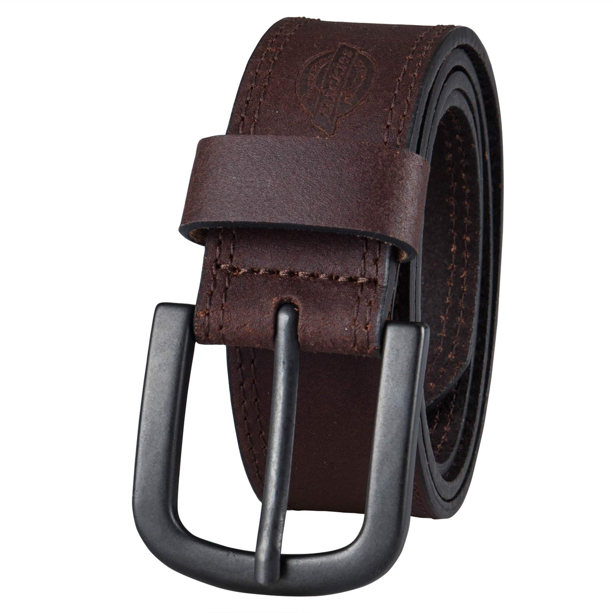 Dickies Men's Casual Leather Belt, Brown, Size:40