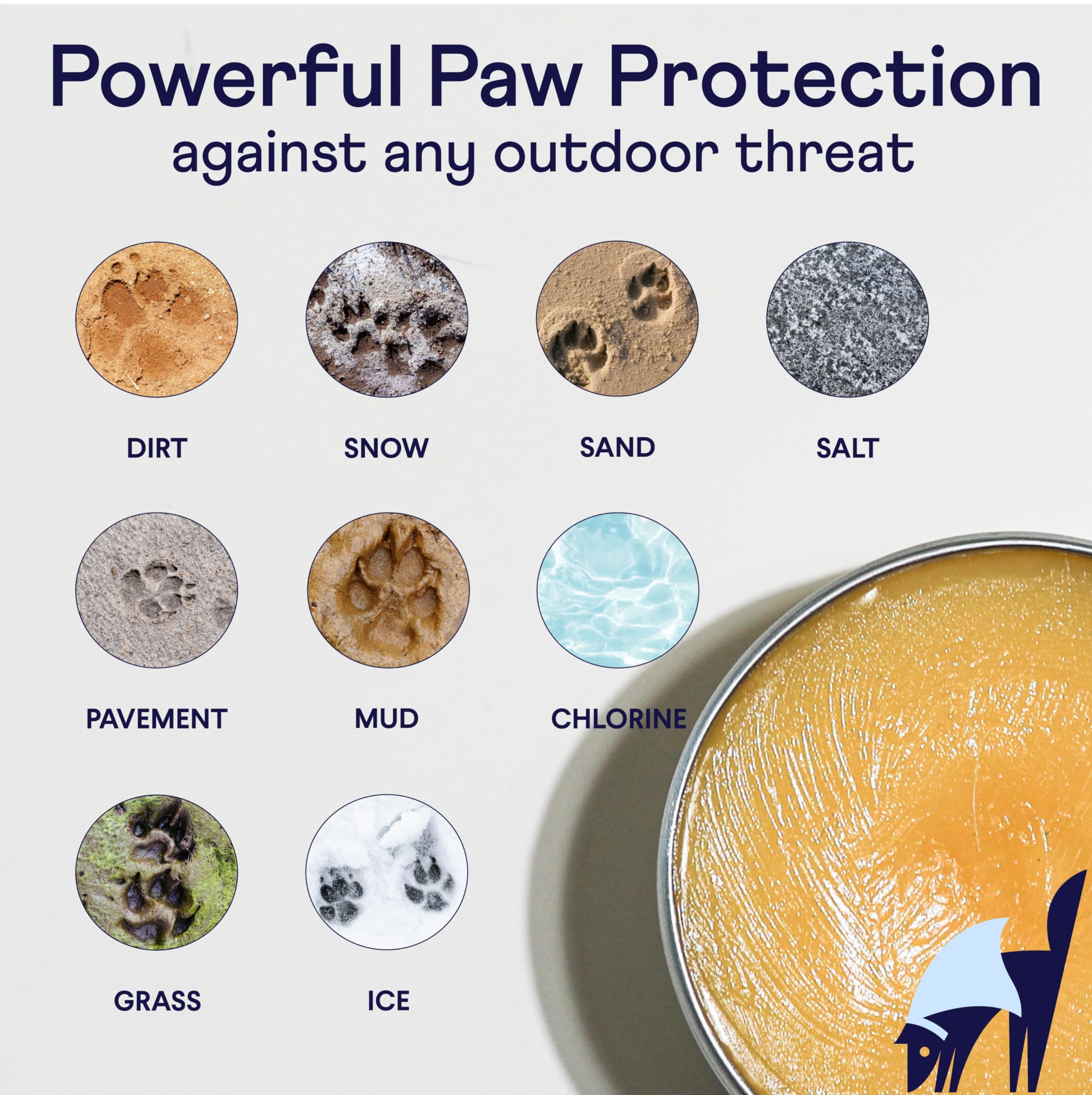 Finn Paw Hero | Revitalizing Natural Dog Paw Balm | Protect, Nourish & Repair Paws from Pavement, Dryness, & Spring Adventures - 1.75 oz