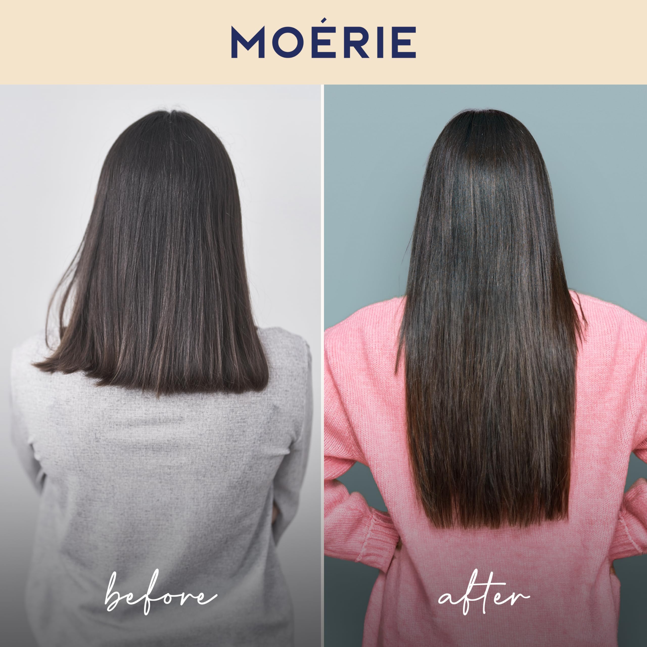 Moerie Volumizing Shampoo and Conditioner for Hair Loss - Thickening Products with Ingredients of Natural Origin - Over 100 Active Ingredients for Thick, Long, Luscious Hair, 2 X 8.45 Fl Oz