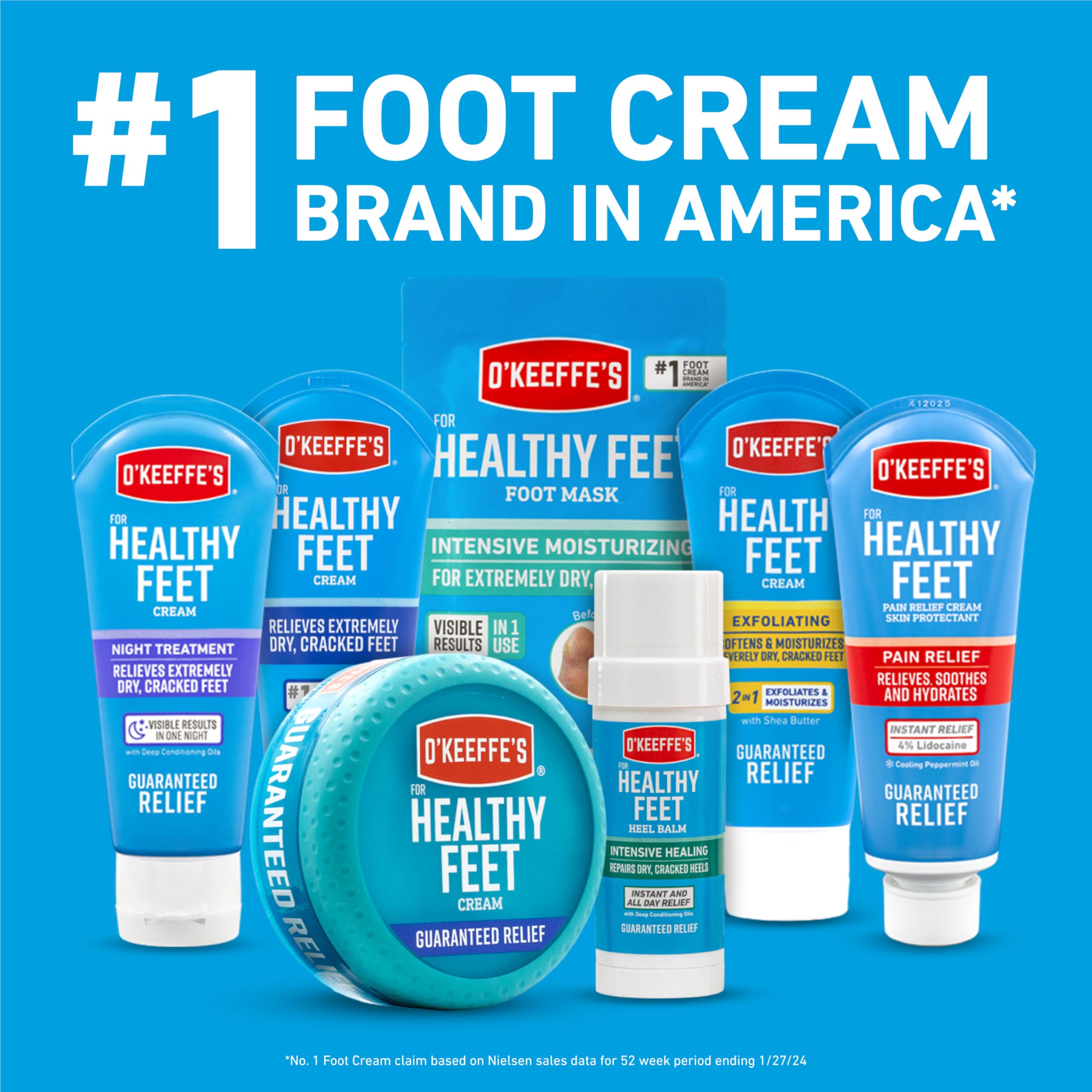 O'Keeffe's for Healthy Feet Intensive Healing Balm, Guaranteed Relief for Extremely Dry, Cracked Feet, Heel Balm that Instantly Fills Dry, Cracked Heels, 2.2oz Balm Stick, (Pack of 1)