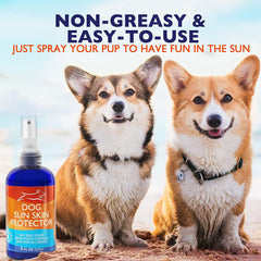 EBPP Dog Sunscreen Sun Skin Protector Spray 8 oz - Safe for All Breeds with No Zinc Oxide - Pet Protection and Moisturizer for Skin, Coat, Nose, Ears