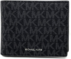 Michael Kors Men's Cooper Billfold with Passcase Wallet (Black)