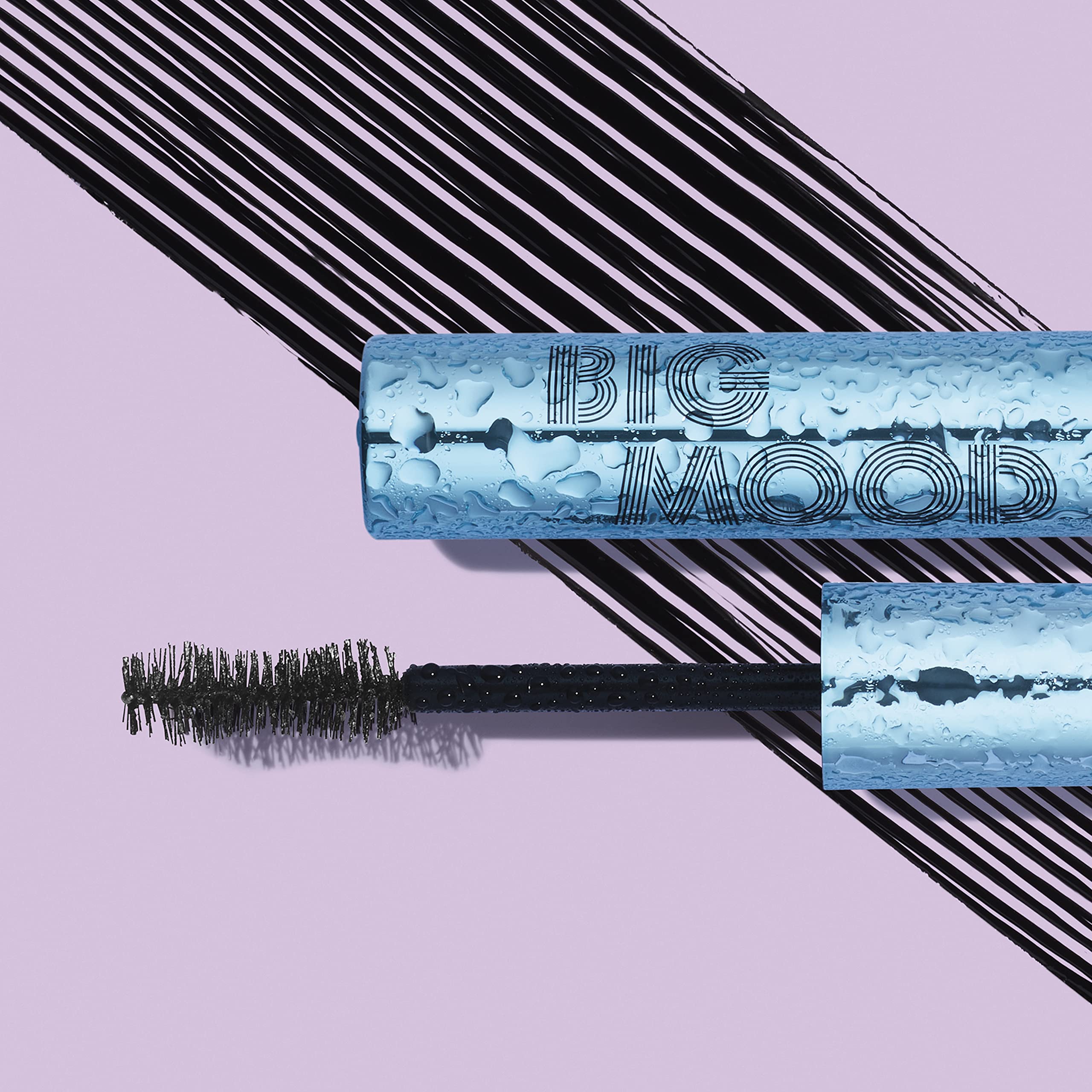 e.l.f. Big Mood Waterproof Mascara, Instantly Creates Long-Lasting, Bold & Lifted, Voluminous Lashes, Infused with Jojoba Wax, Black, 0.30 fl Oz